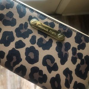 Michael Kors leopard print wallet